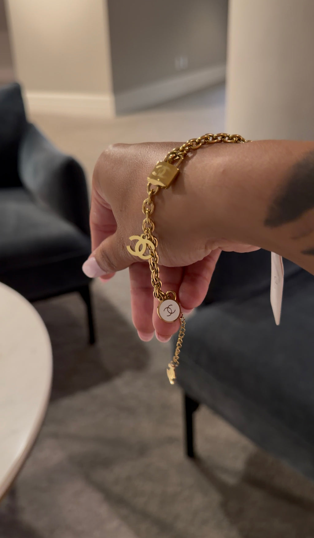 Chanel lock bracelet