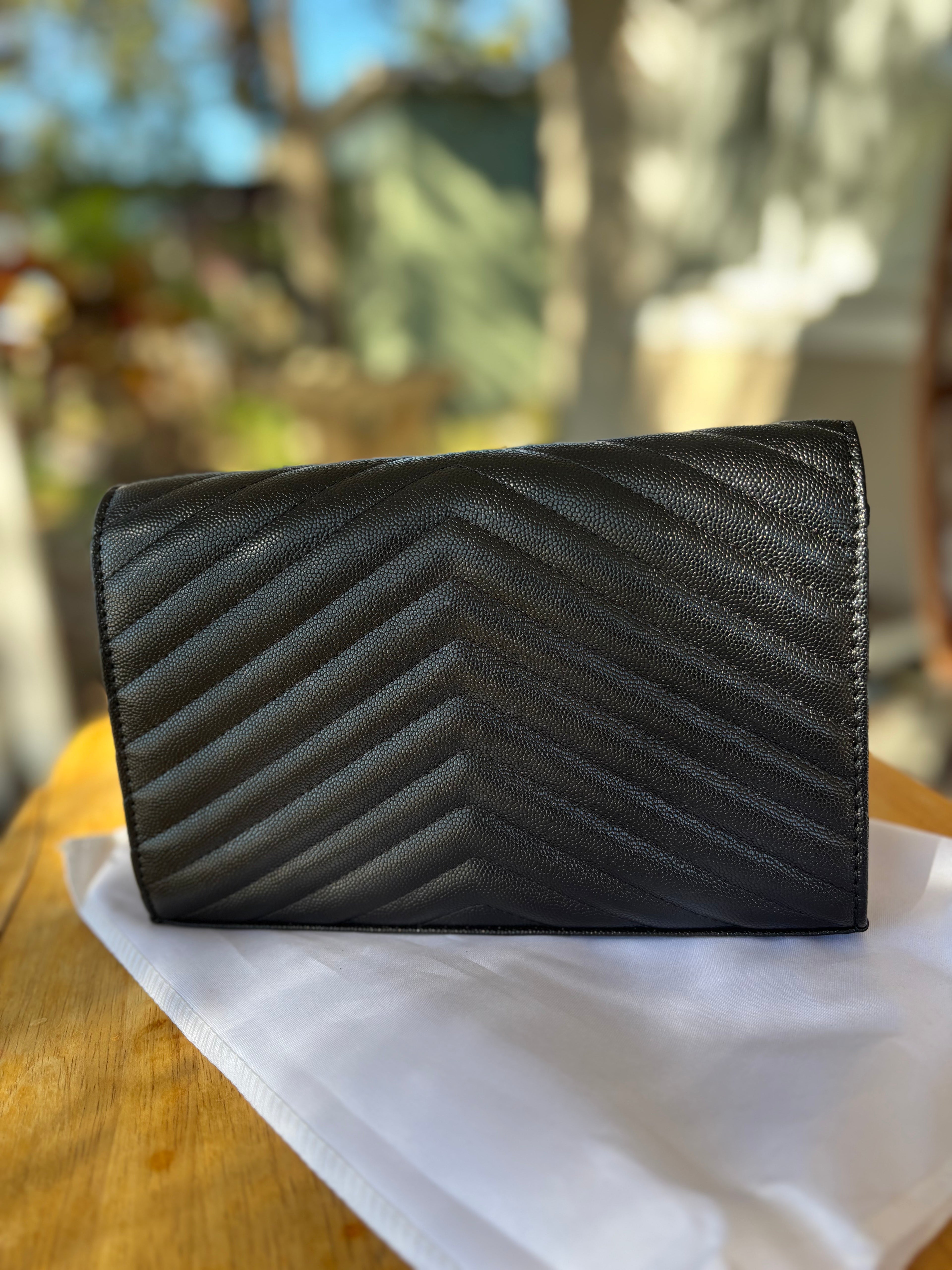 SAINT LAURENT Classic Cassandre Chain Wallet