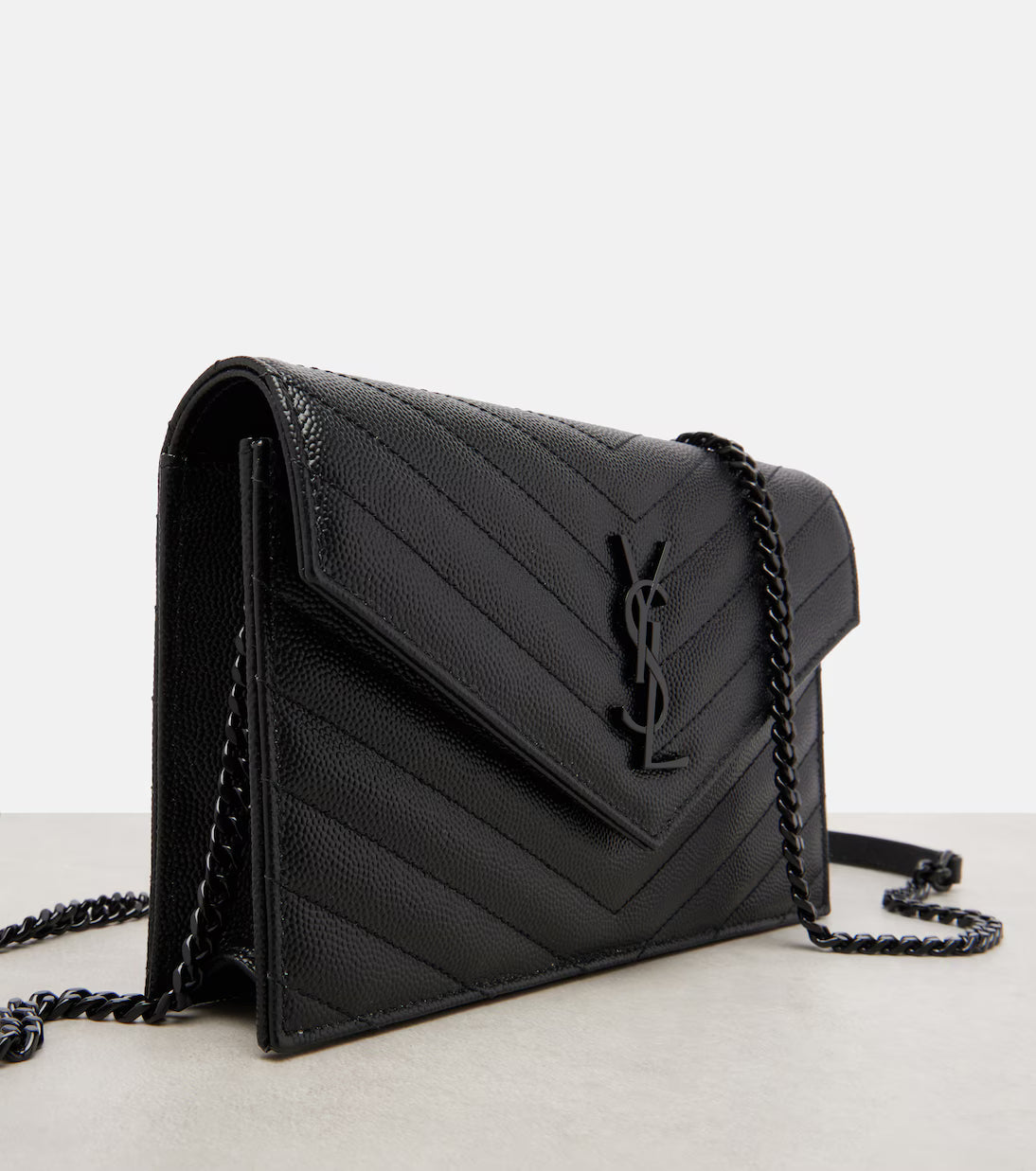 SAINT LAURENT Classic Cassandre Chain Wallet