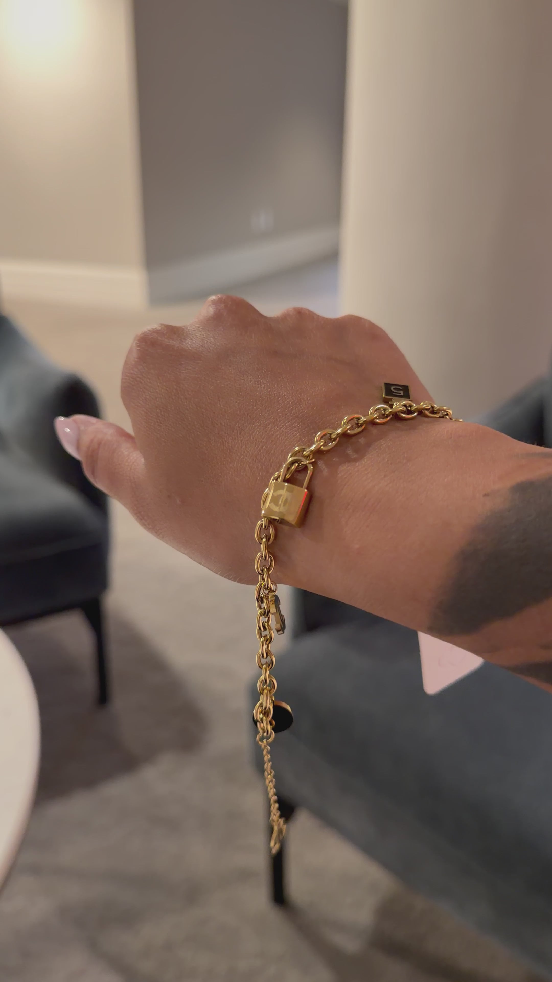 Chanel lock bracelet