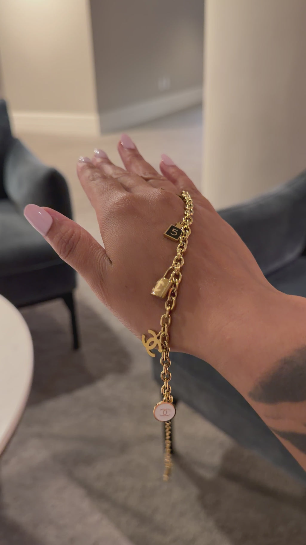Chanel lock bracelet