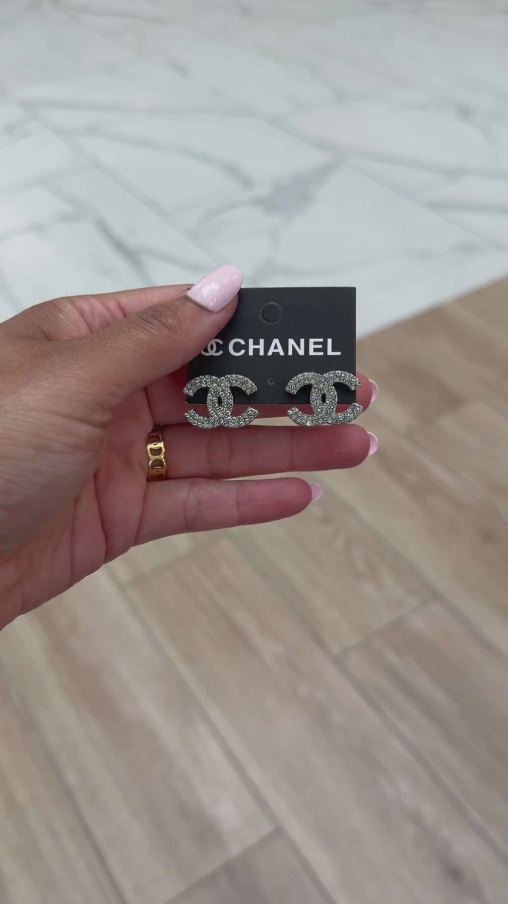 Chanel large earrings