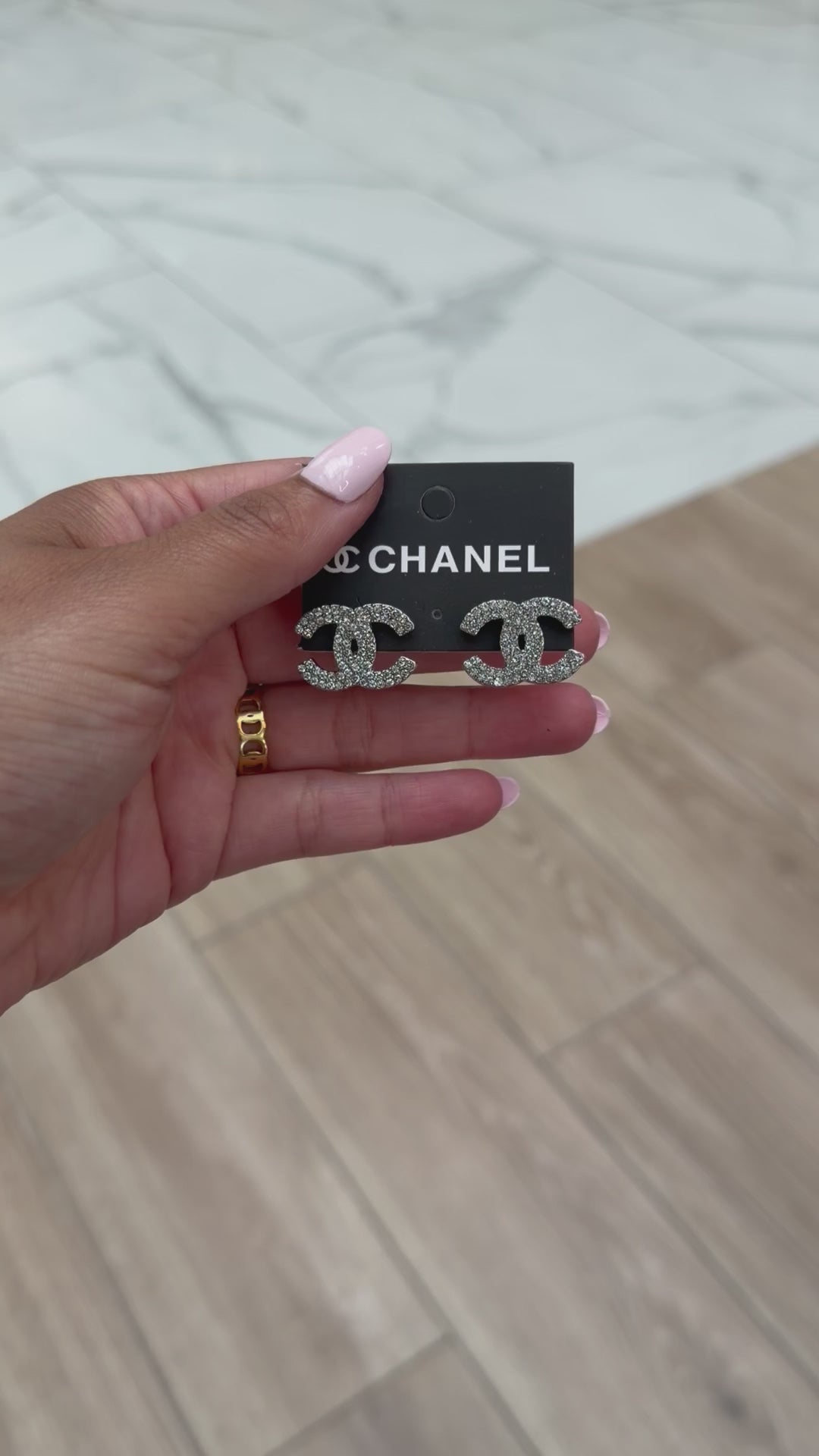 Chanel large earrings