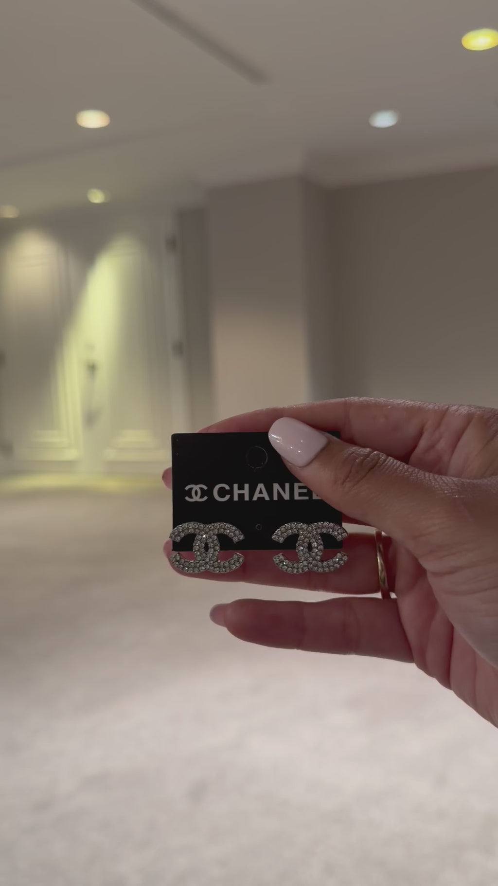Chanel large earrings
